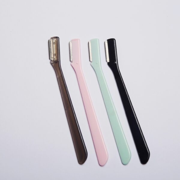 Precision Brow Shaper Kit | Multi-Color Safety Razor w/Surgical Steel Blades & Anti-Cut Shield, Beginner-Friendly Microblading Effect - Image 3