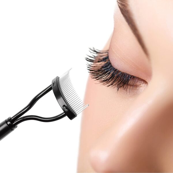 Double-Headed Eyelash Comb｜Folding/non-folding Dual Styles, One Comb To Create Clear And Beautiful Eyelashes - Image 3