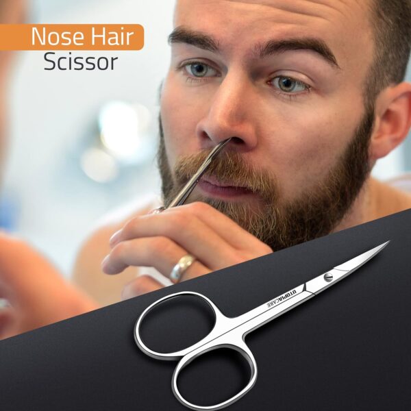 Dual-Style Stainless Steel Scissors: Precise Sharp-Blade Handling & Safe Rounded-Tip Care, Unlock Diverse Needs in One Tool - Image 3
