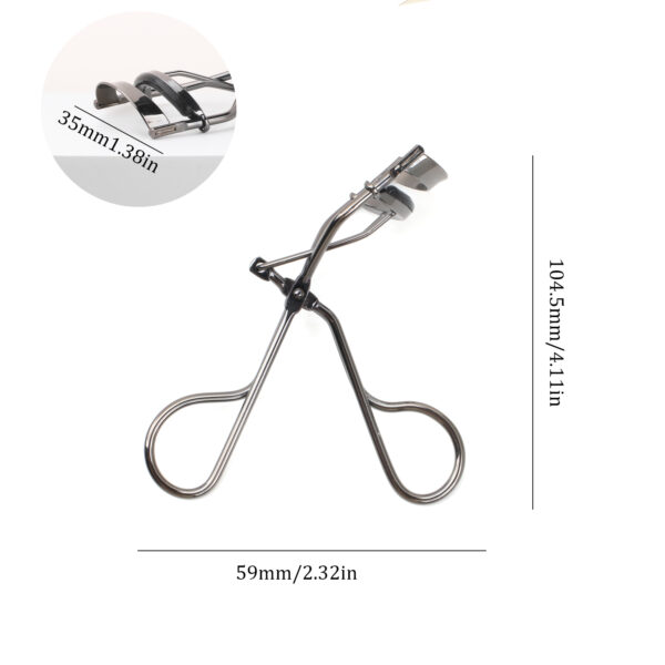 Electroplated Black Metal Eyelash Curler - Image 3