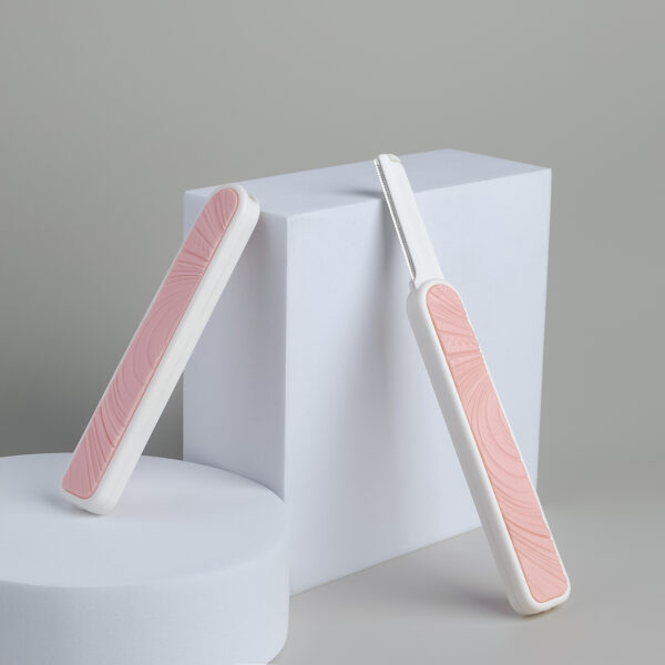 Pink And White Wave Eyebrow Trimmer, Precise Trimming, Portable Beauty Assistant - Image 5
