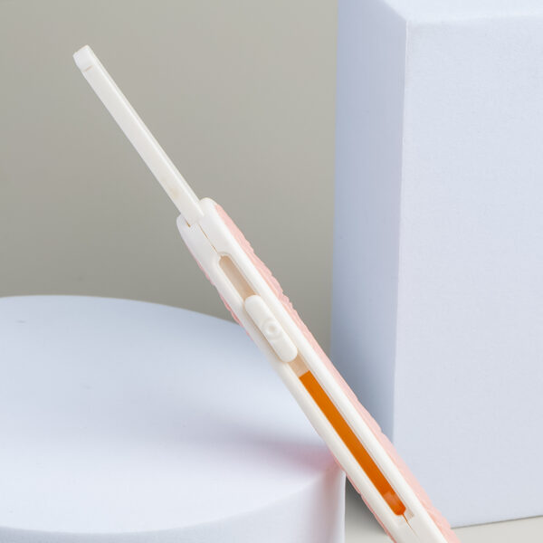 Pink And White Wave Eyebrow Trimmer, Precise Trimming, Portable Beauty Assistant - Image 4