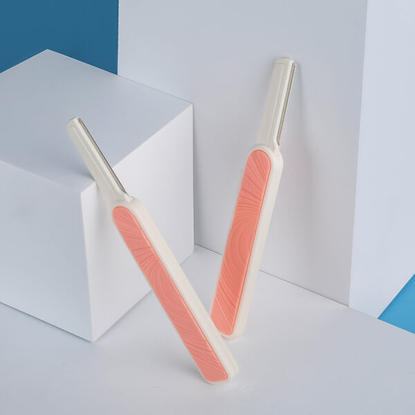 Pink And White Wave Eyebrow Trimmer, Precise Trimming, Portable Beauty Assistant - Image 6