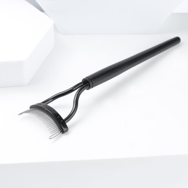 Steel Needle Eyebrow Brush and Eyelash Curler Set - Image 7