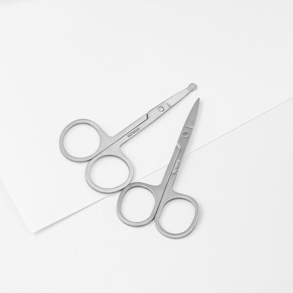 Dual-Style Stainless Steel Scissors: Precise Sharp-Blade Handling & Safe Rounded-Tip Care, Unlock Diverse Needs in One Tool - Image 6