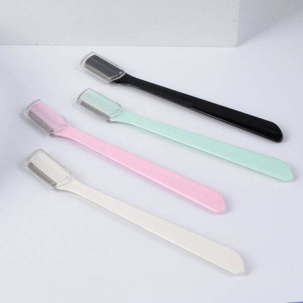 Precision Brow Shaper Kit | Multi-Color Safety Razor w/Surgical Steel Blades & Anti-Cut Shield, Beginner-Friendly Microblading Effect - Image 7