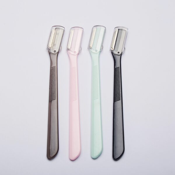 Precision Brow Shaper Kit | Multi-Color Safety Razor w/Surgical Steel Blades & Anti-Cut Shield, Beginner-Friendly Microblading Effect - Image 2