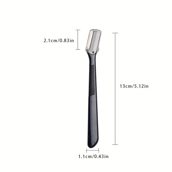 Precision Brow Shaper Kit | Multi-Color Safety Razor w/Surgical Steel Blades & Anti-Cut Shield, Beginner-Friendly Microblading Effect - Image 9