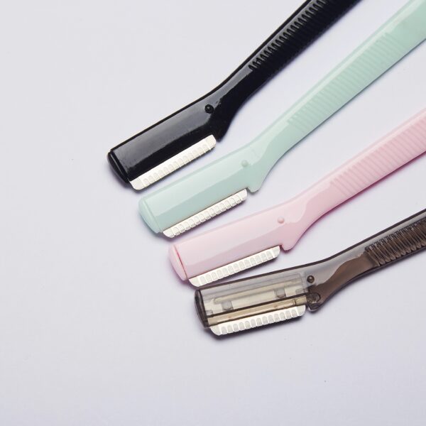 Precision Brow Shaper Kit | Multi-Color Safety Razor w/Surgical Steel Blades & Anti-Cut Shield, Beginner-Friendly Microblading Effect - Image 4