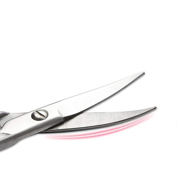 Dual-Style Stainless Steel Scissors: Precise Sharp-Blade Handling & Safe Rounded-Tip Care, Unlock Diverse Needs in One Tool - Image 5