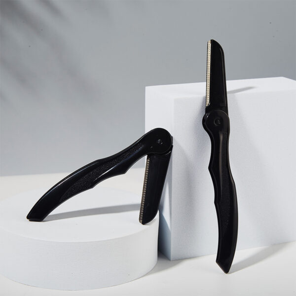 Folding Eyebrow Trimmer Stainless Steel Blade Eyebrow Trimmer Portable Foldable Eyebrow Trimmer