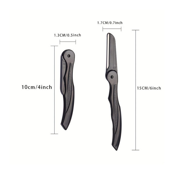 Folding Eyebrow Trimmer Stainless Steel Blade Eyebrow Trimmer Portable Foldable Eyebrow Trimmer - Image 6