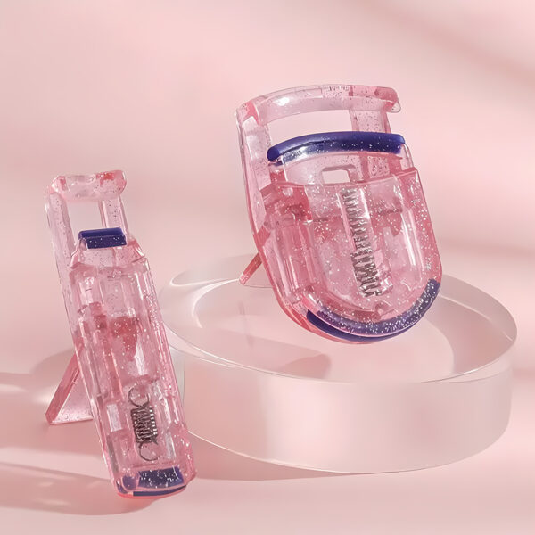 Glitter Powder Eyelash Curler Set! Full Partial Double Attack, Curl Eyelashes Without Dead Angles, Easily Freeze Three-Dimensional Eyelash Makeup
