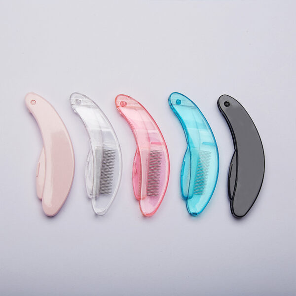 Multicolor Portable Foldable Eyebrow Comb - Essential Beauty Tool for On - the - Go Grooming - Image 2