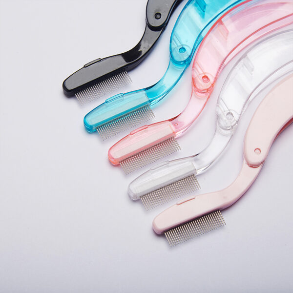 Multicolor Portable Foldable Eyebrow Comb - Essential Beauty Tool for On - the - Go Grooming - Image 3
