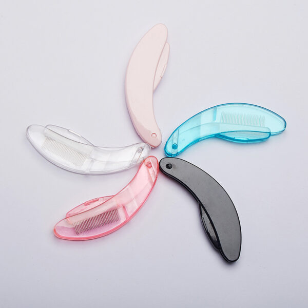 Multicolor Portable Foldable Eyebrow Comb - Essential Beauty Tool for On - the - Go Grooming - Image 5