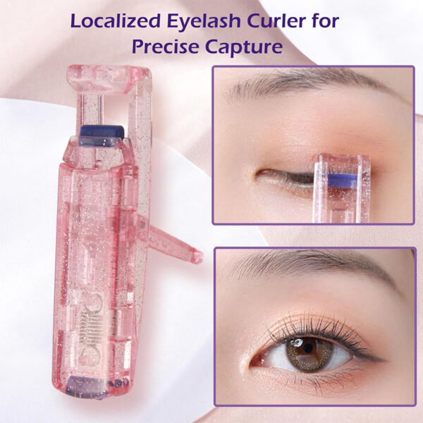 Glitter Powder Eyelash Curler Set! Full Partial Double Attack, Curl Eyelashes Without Dead Angles, Easily Freeze Three-Dimensional Eyelash Makeup - Image 2