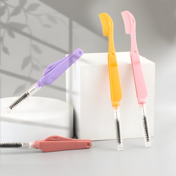 Colorful Dual-Ended Eyelash Magic Tool | Brush & Comb for Curled, Delicate Eye Makeup