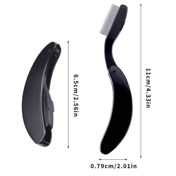Multicolor Portable Foldable Eyebrow Comb - Essential Beauty Tool for On - the - Go Grooming - Image 7