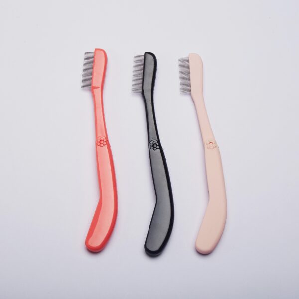 The Clever Design Hidden in The Folding | Flower-Decorated Eyebrow Comb, Portable To Comb Out Delicate Eyebrows - Image 3