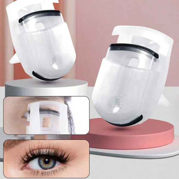 Transparent White Eyelash Curling Tool, Easily Create Charming Curled Eyelashes