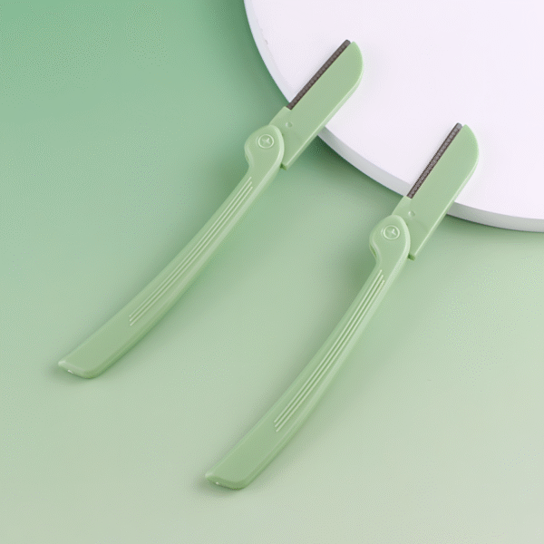 Light Green Eyebrow Trimmer, Comfortable Grip, Precise Eyebrow Trimming, Easy To Shape Perfect Eyebrows - Image 3
