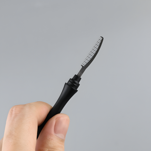 Black Non-Slip Makeup Brush Comb Set | Ergonomic 30° Handle Design × Comb Tooth Guide Groove - Image 6