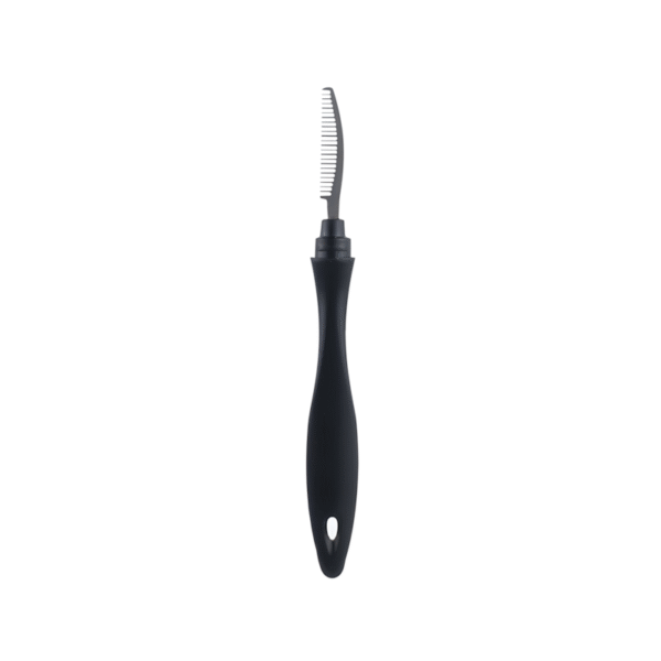 Black Non-Slip Makeup Brush Comb Set | Ergonomic 30° Handle Design × Comb Tooth Guide Groove - Image 8